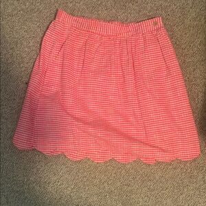 Lilly Pulitzer Pink Smocked A-Line Mini Skirt